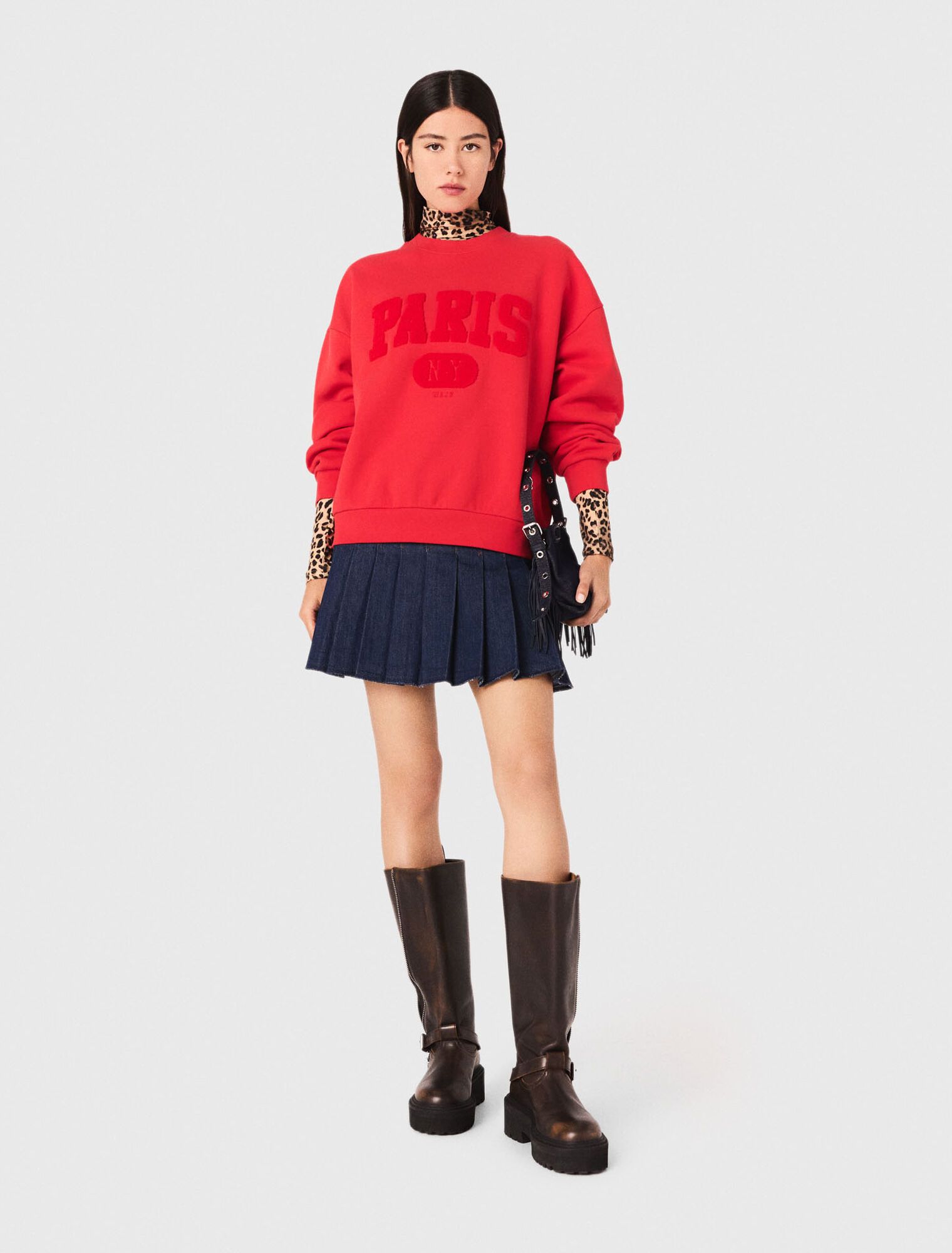Áo sweatshirt chữ PARIS NY